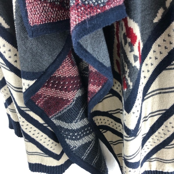 St John's Bay Sweater Cardigan Women M Open Casual Cabin Southwest Cozy Western - Picture 8 of 10